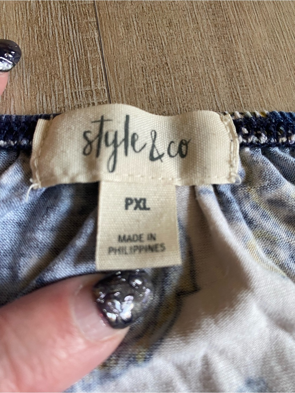 Style & Co Women’s Pull Over3/4 Sleeve Top ☂️ - Picture 2 of 6
